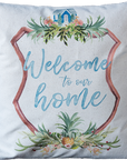 Pineapple Welcome to our Home Pillow