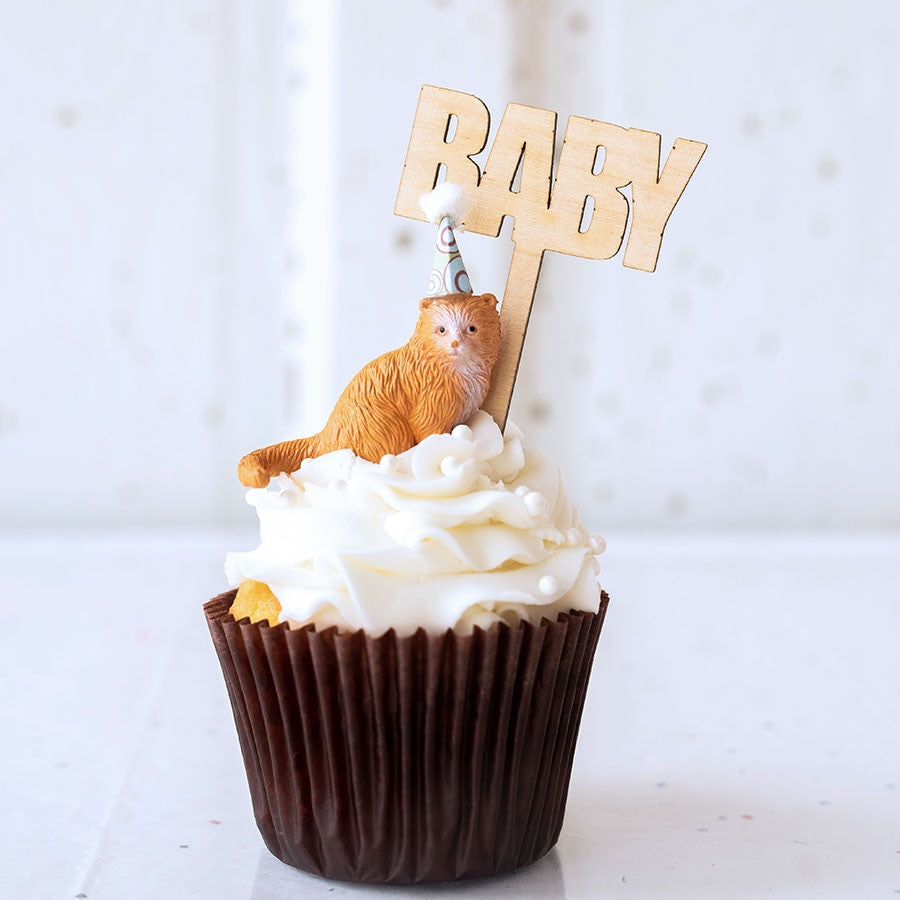 Baby Wood Cake Topper