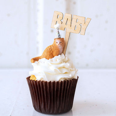 Baby Wood Cake Topper