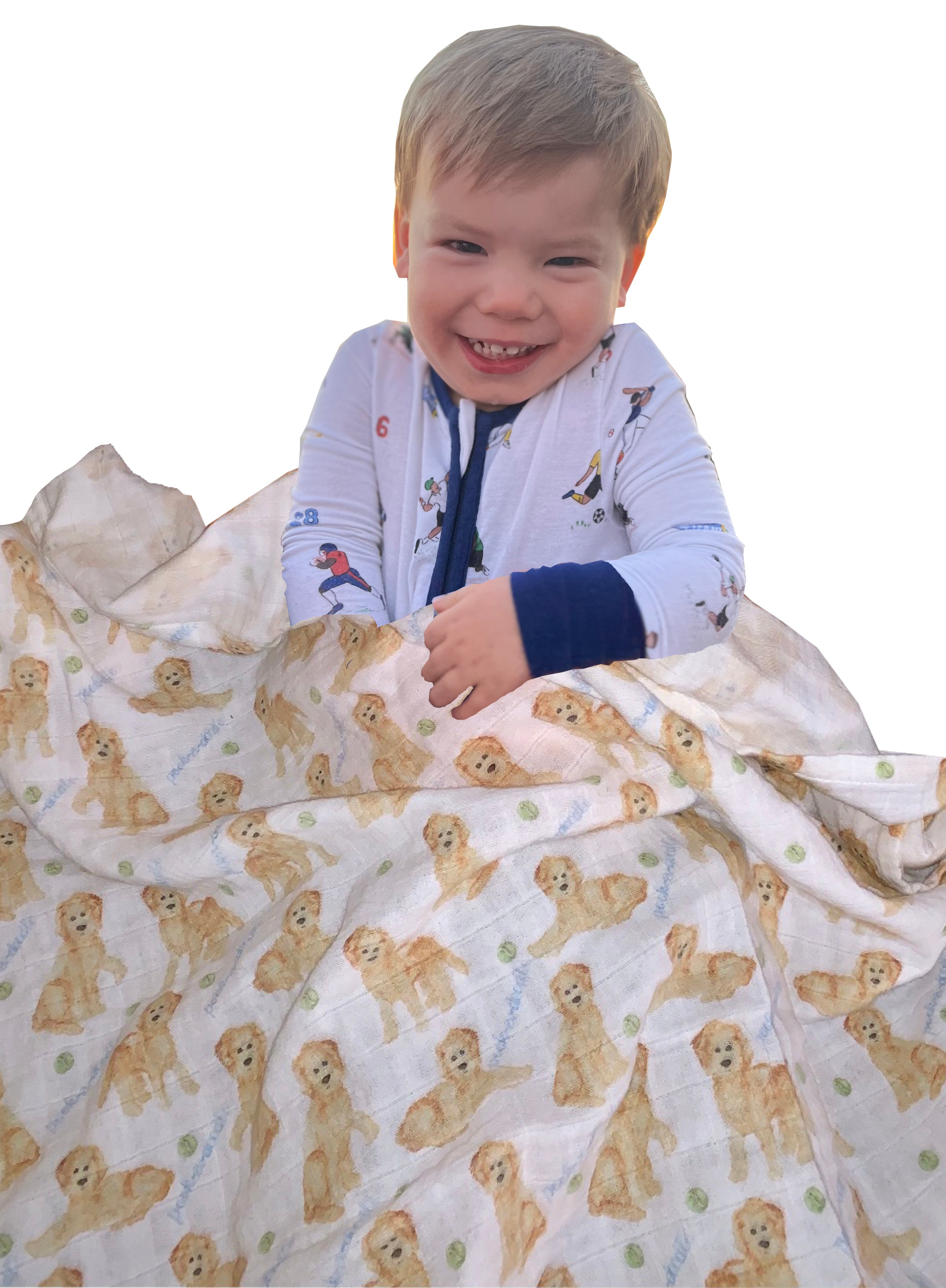 Peek-a-Doodle Baby Blanket