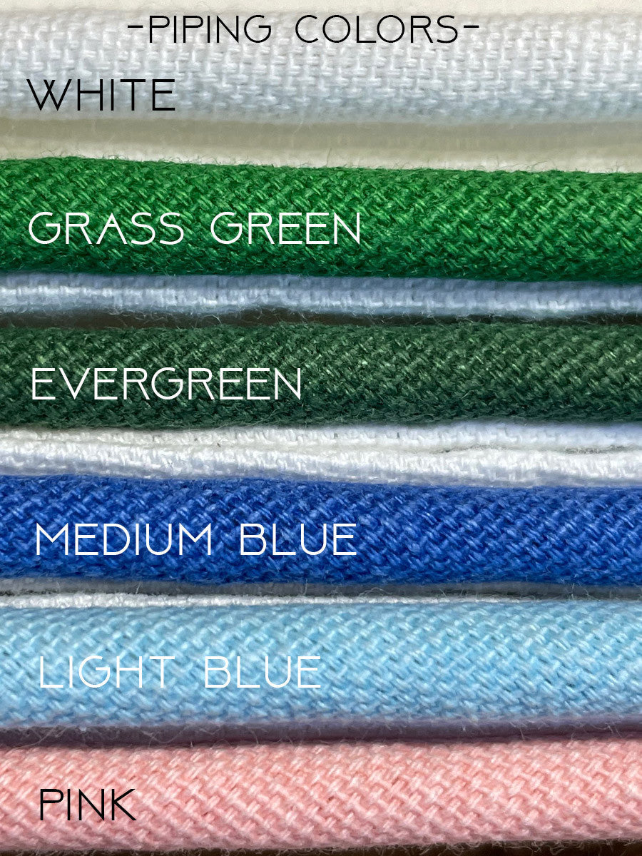 Terrier White Square Pillow With Piping