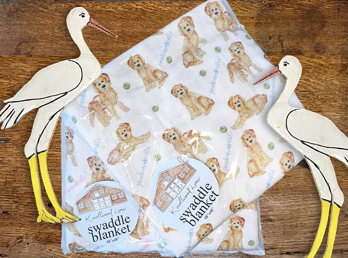 Peek-a-Doodle Baby Blanket