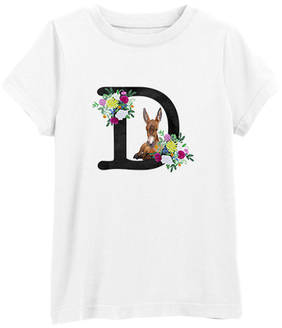 Floral Animal Alphabet Tee