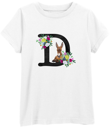 Floral Animal Alphabet Tee