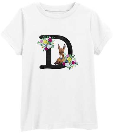 Floral Animal Alphabet Tee