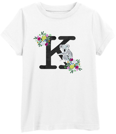 Floral Animal Alphabet Tee
